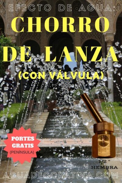 Boquillas para fuentes de jardín de chorro cristalino - económicas - baratas - comprar online