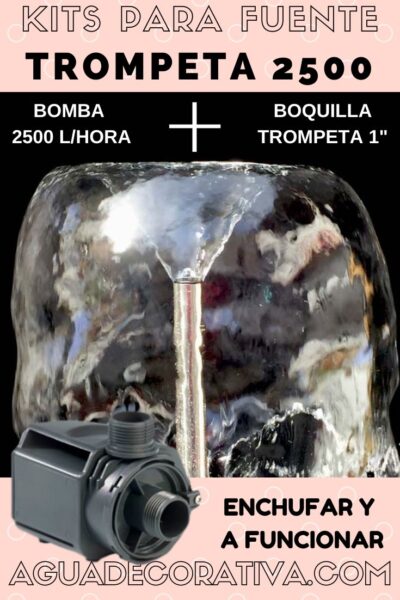 DETALLES DEL ADJUNTO KITS-PARA-FUENTES-DE-JARDIN-TROMPETA-MOTOR-BOMBA-2400-LITROS-BOQUILLAS-FUENTES-JARDIN-ENCHUFAR-Y-LISTO