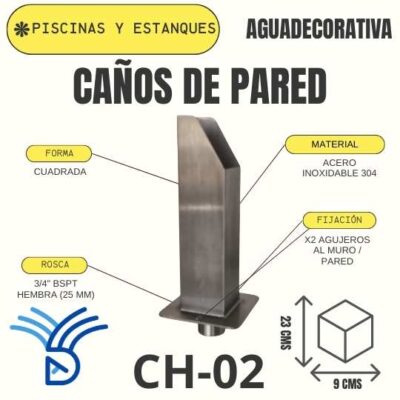 FUENTE-PARA-PISCINAS-CASCADA-PISCINA-CAÑOS-PARED-DECORATIVOS-MURO-SURTIDORES-DISEÑO-DECORACION-FUENTES-EMPOTRADAS-ACERO-AGUADECORATIVA