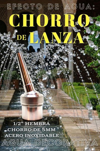 Detalles del adjunto boquilla-fuente-chorro-lanza-parabolico-orientable-acero-alhambra